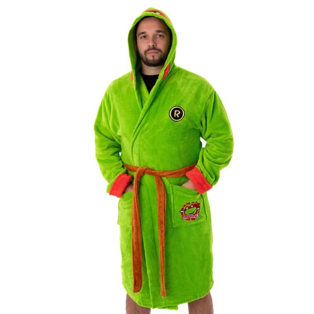 Teenage Mutant Ninja Turtles Mens Raphael Robe / Green